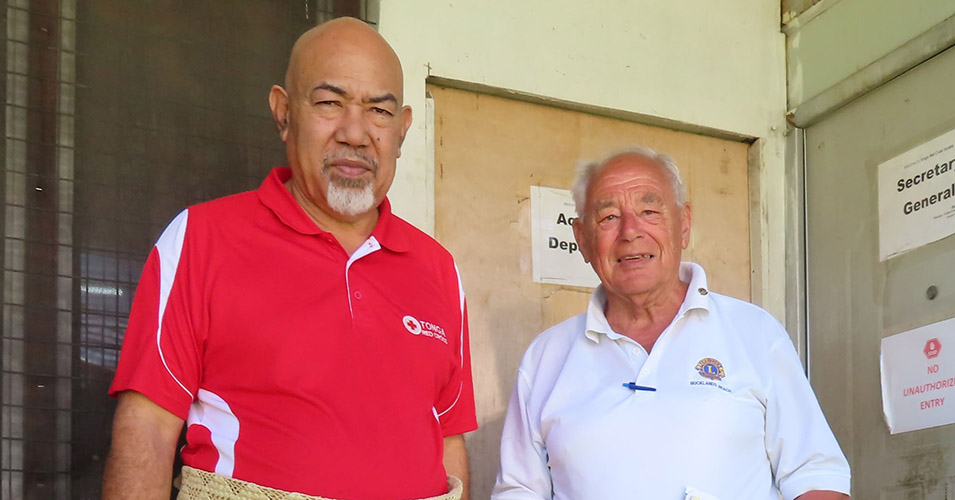 Tonga Red Cross and Lions Club NZ provide tanks for Ha'apai | Matangi Tonga